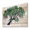 Designart - Tree of Wisteria - Traditional Print on Natural Pine Wood